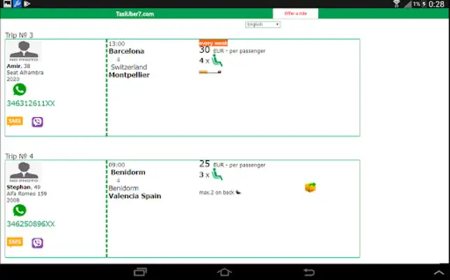 Carpool Ridesharing indriver android App screenshot 9