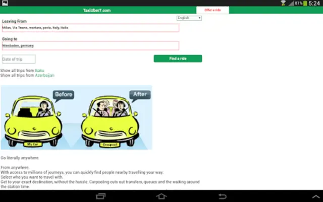 Carpool Ridesharing indriver android App screenshot 6